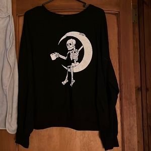 White shirt- large black moon sweater-2x The rest are mediums